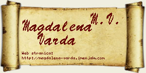 Magdalena Varda vizit kartica